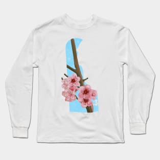 Delaware Peach Blossom Long Sleeve T-Shirt